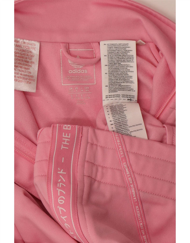 Adidas piger grafisk træningsdragt topjakke 11-12 år Pink Polyester
