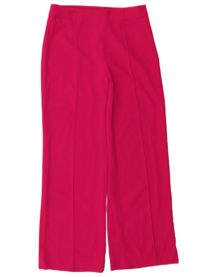 Zara kvinders brede ben Casual bukser Medium W30 L29 Pink