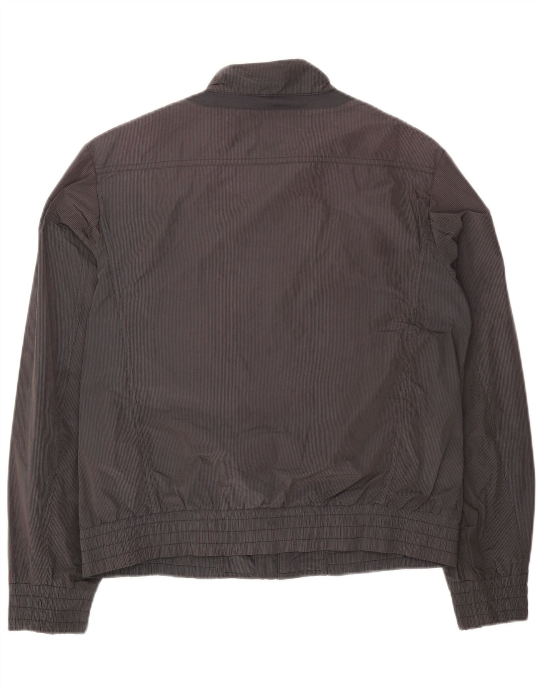 Geox Herre Respira Bomber Jacket UK 40 Large Grey Pinstripe Polyester