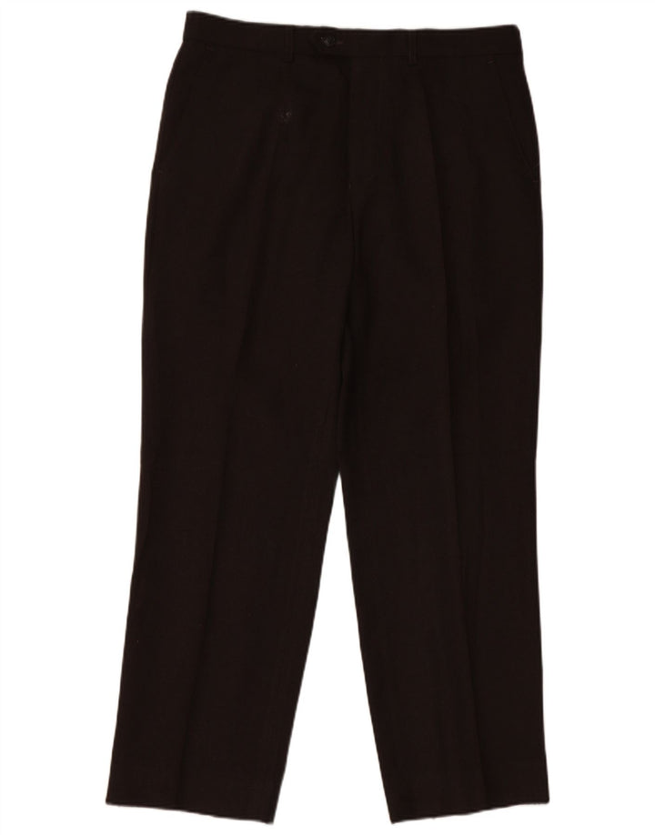 Marks & Spencer Straight Chino-bukser til mænd W34 L29 brun polyester