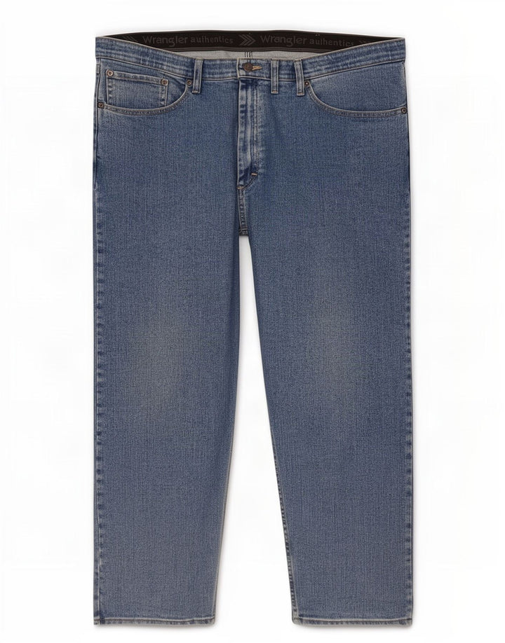 Wrangler Straight Jeans til mænd W44 L29 blå bomuld