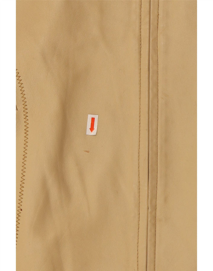 Conbipel Dame Læderjakke IT 48 XL Beige Læder