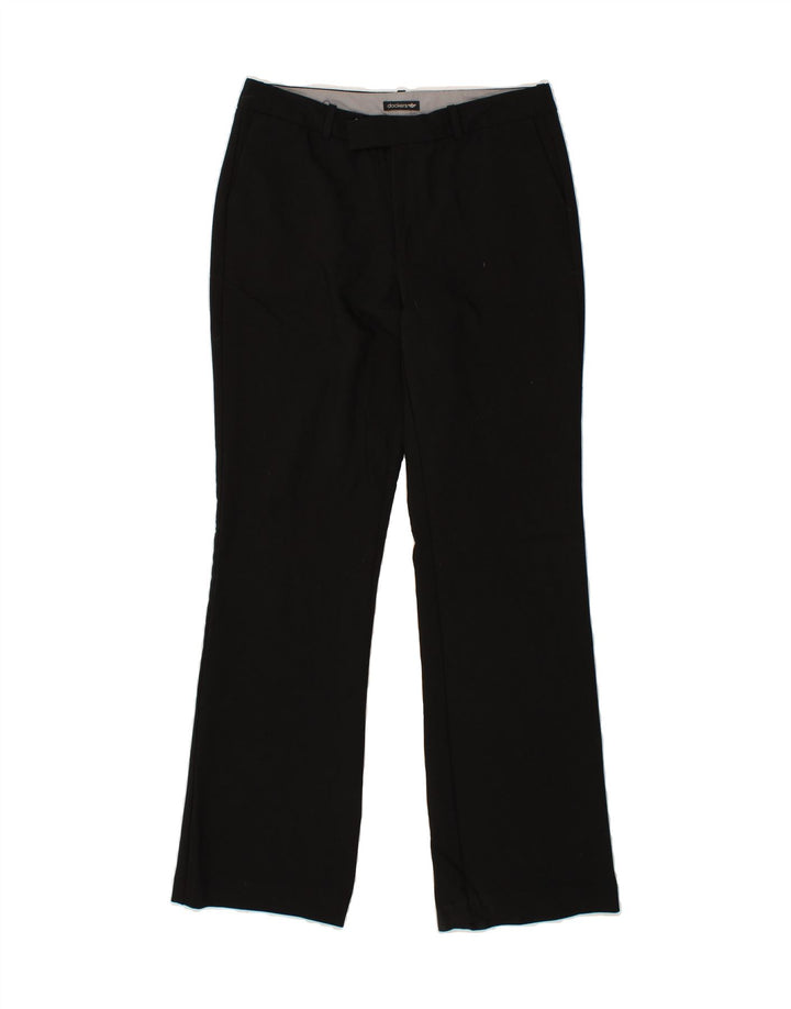 DOCKERS Womens Bootcut Casual Trousers US 6 Medium W32 L31 Black Polyester Vintage Dockers and Second-Hand Dockers from Messina Hembry 