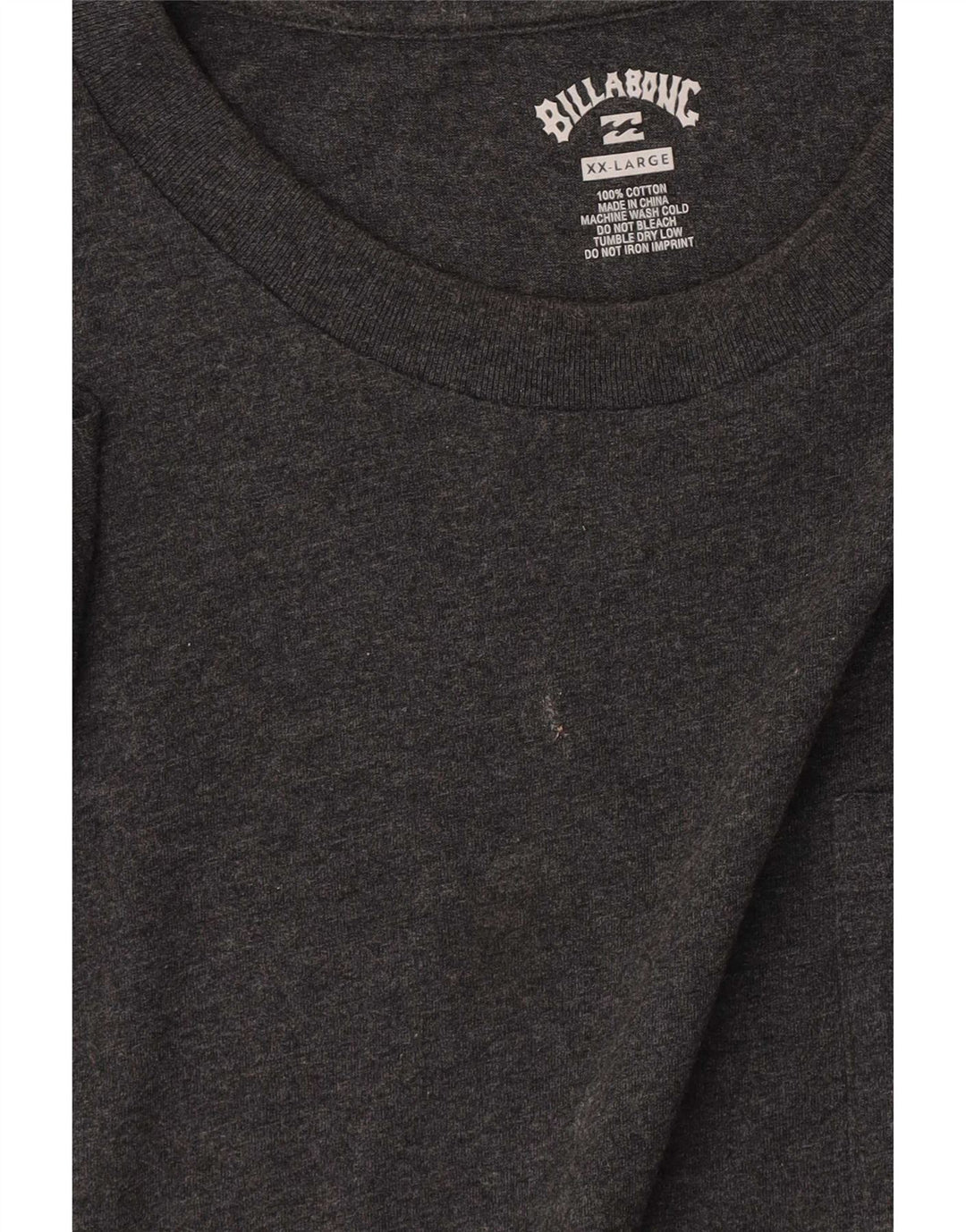 Billabong Herre T-Shirt Top 2XL Grå Bomuld