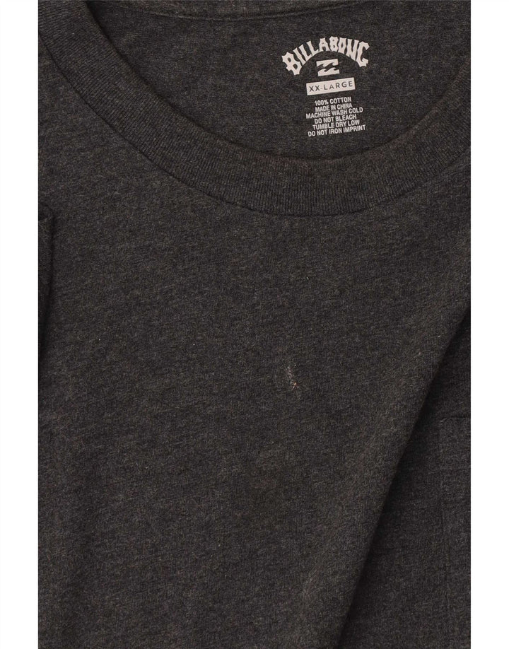Billabong Herre T-Shirt Top 2XL Grå Bomuld