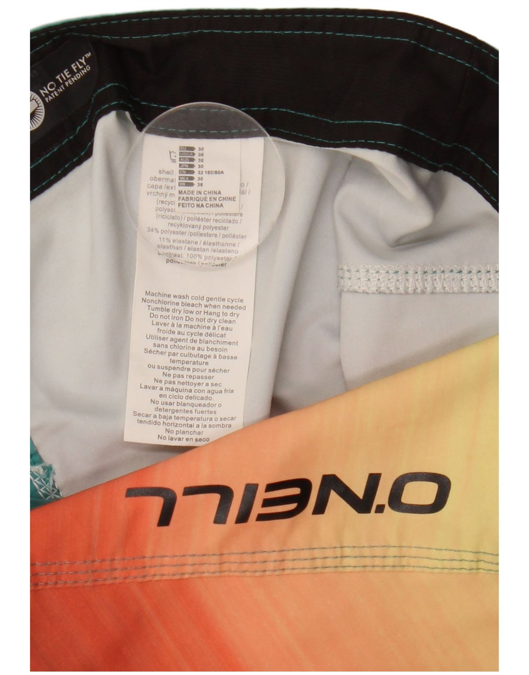 O'Neill Badeshorts til mænd Medium Flerfarvet Colourblock Polyester