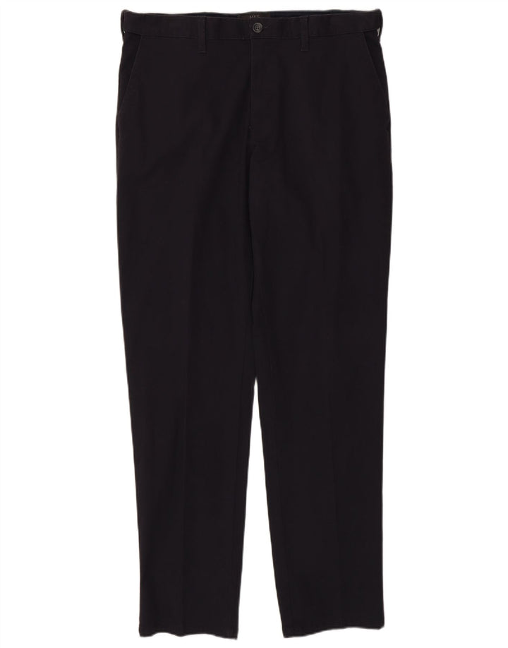 Marks & Spencer Herre Slim Chino Bukser W36 L33 Marineblå Bomuld
