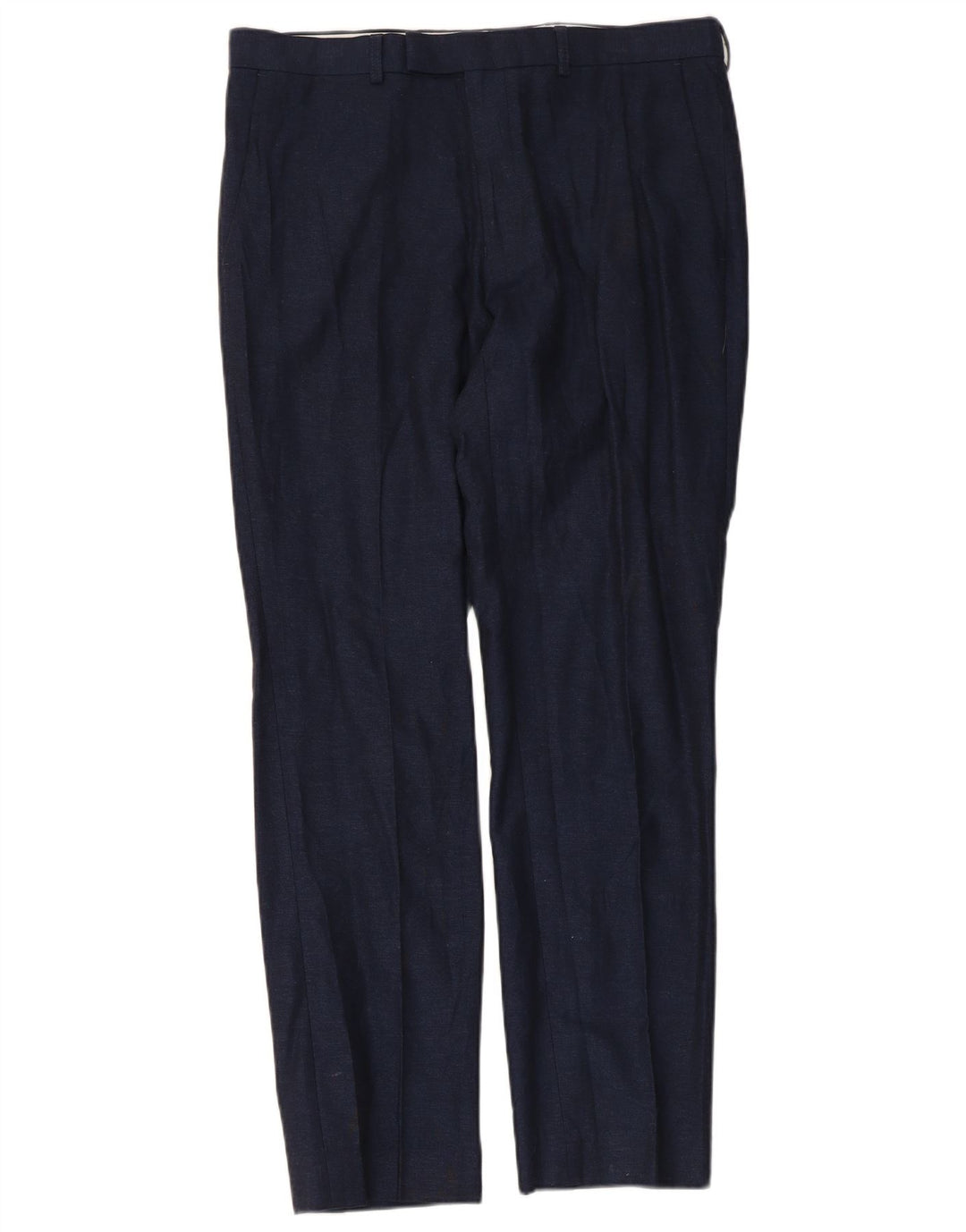 Marks & Spencer Herre Slim Suit Bukser W34 L31 Marineblå Bomuld
