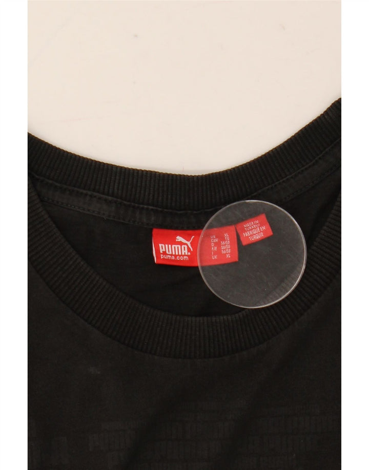 Puma Herre Grafisk T-Shirt Top XL Sort