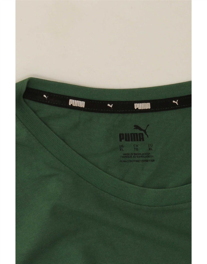 Puma Herre T-Shirt Top XL Grøn