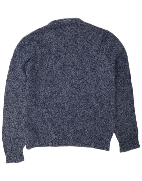 Jack Wills Herre Crew Neck Jumper Sweater Large Blue Flecked Wool