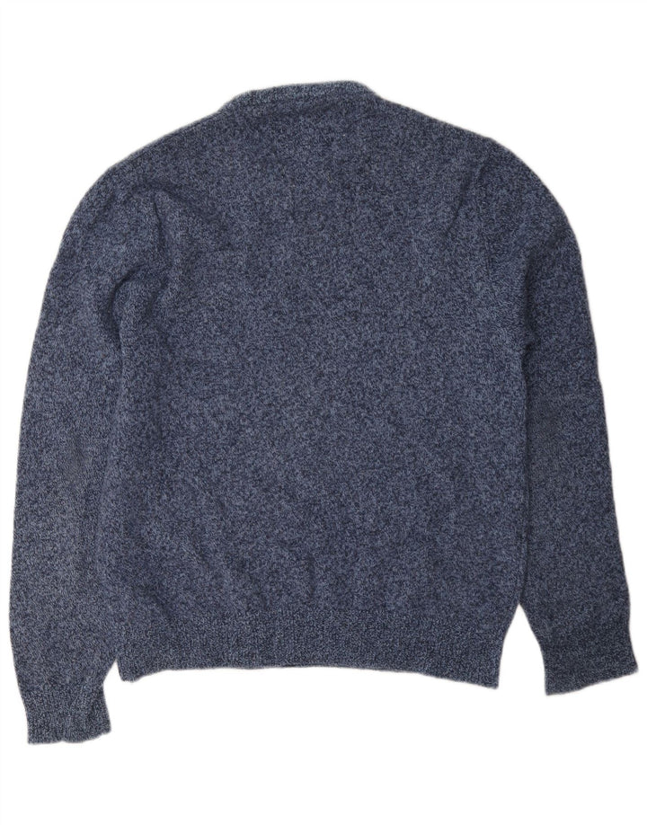 Jack Wills Herre Crew Neck Jumper Sweater Large Blue Flecked Wool