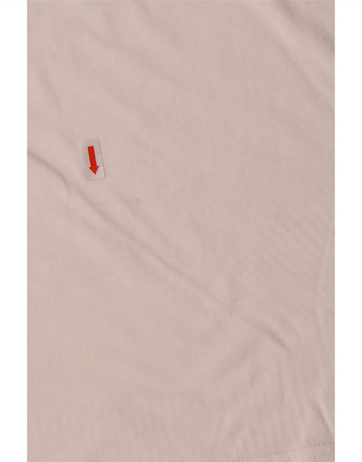 Volcom Herre Modern Fit Grafisk T-shirt Top Medium Hvid Bomuld