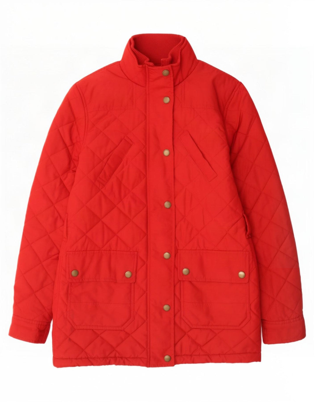 Ralph Lauren Quiltet overfrakke til kvinder UK 6 XS Rød Polyester