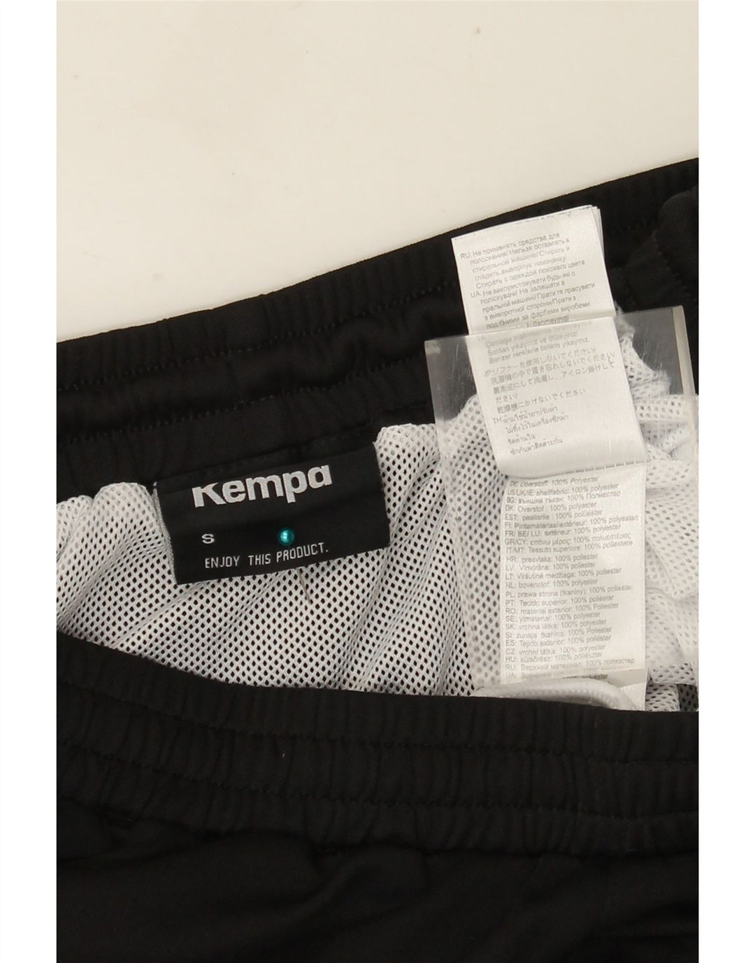 Vintage badeshorts til mænd, lille sort polyester