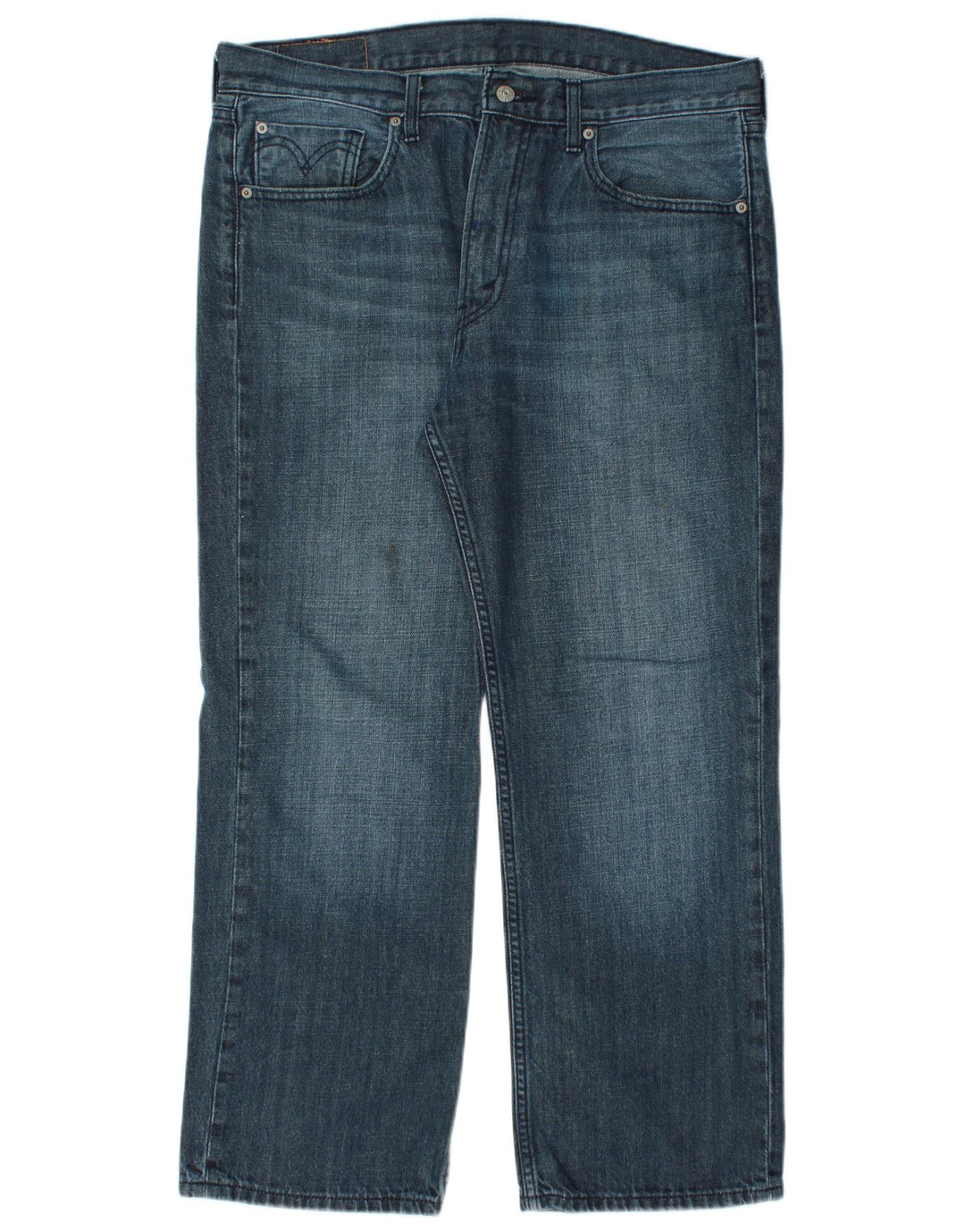 LEVI'S Herre 506 Straight Jeans W36 L28 Blå Bomuld