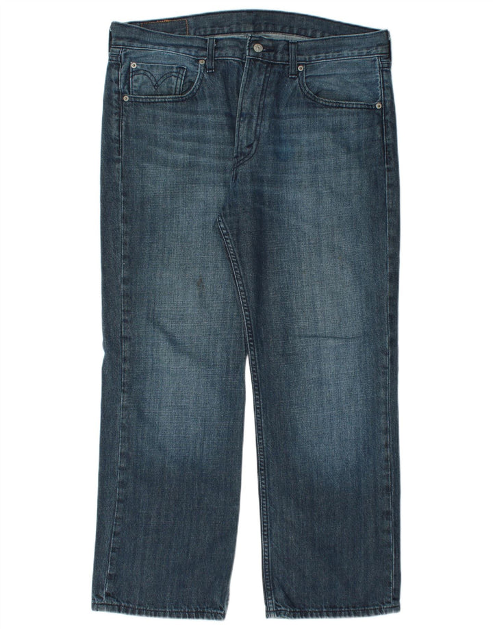 LEVI'S Herre 506 Straight Jeans W36 L28 Blå Bomuld