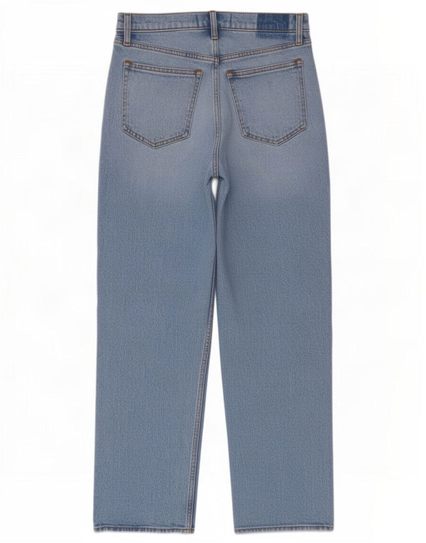 Abercrombie & Fitch Dame Højtaljede Straight Jeans US 4 Small W27 L29 Blå