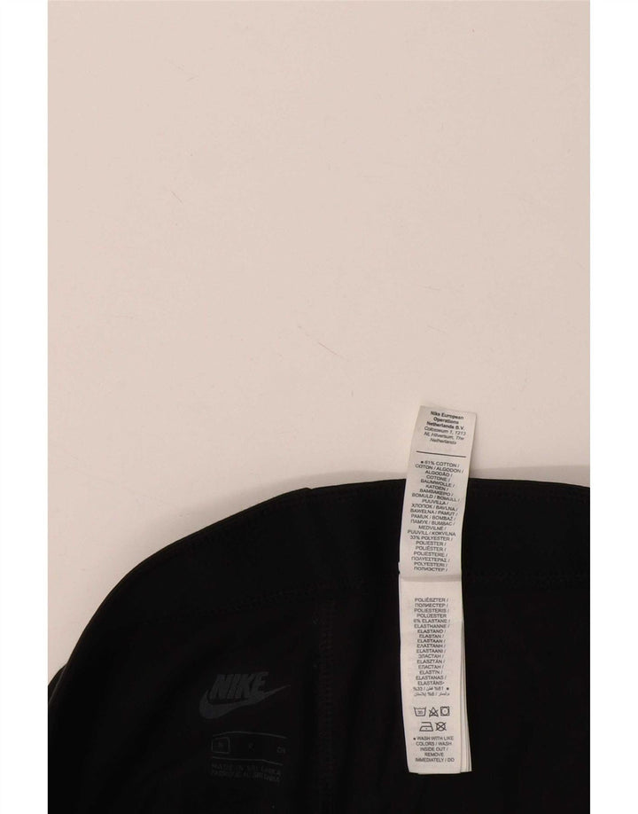 Nike Dame Grafiske Leggings UK 8 Small Black Polyester