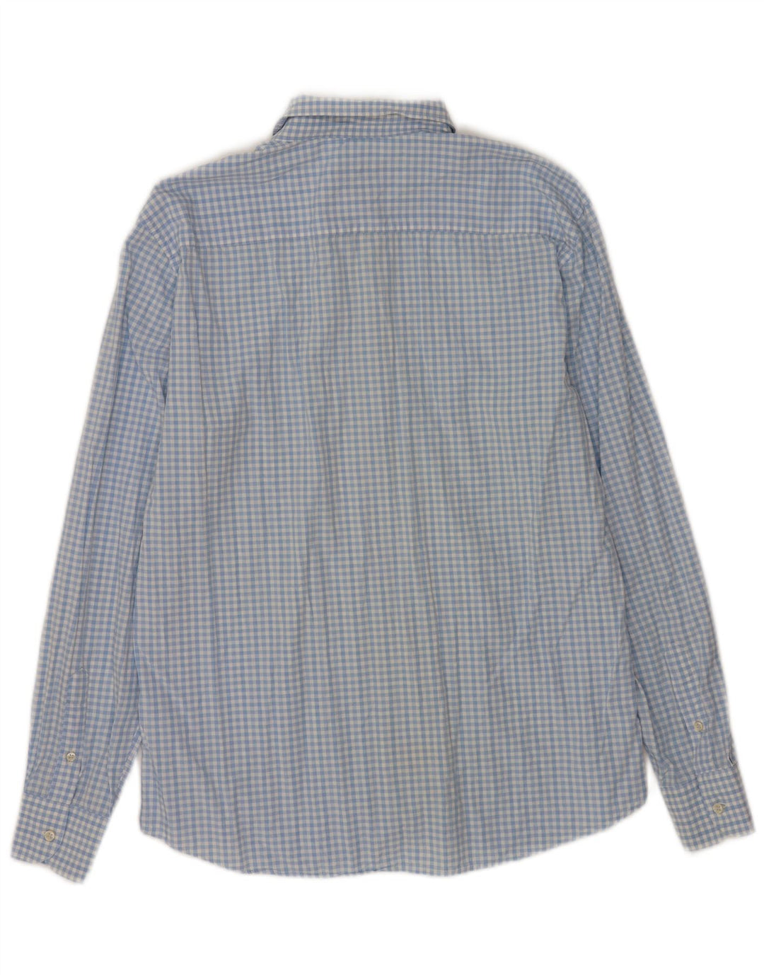 Massimo Dutti Herre Casual Fit skjorte XL Blå Gingham Bomuld
