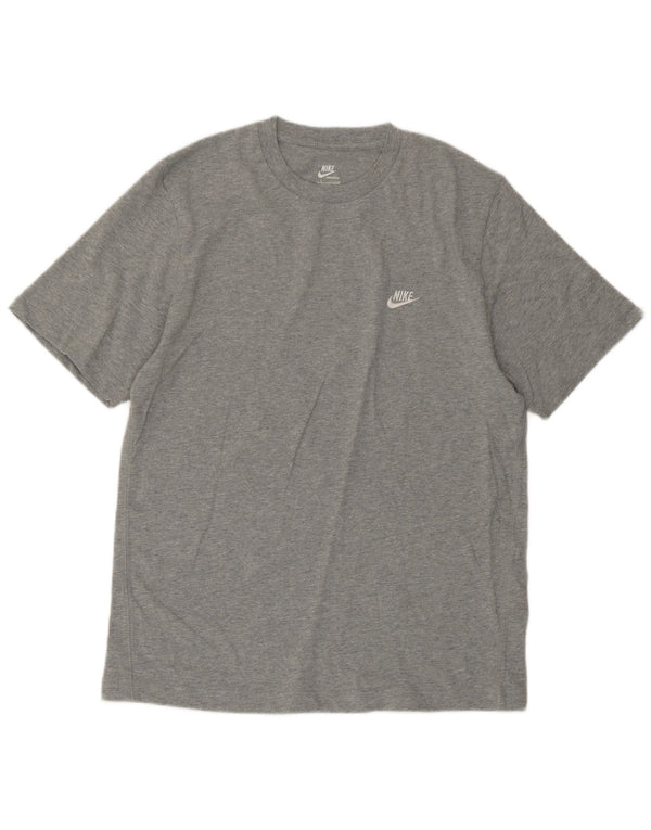 Nike Mens T-Shirt Top UK 36/38 Small Grey Flecked Cotton