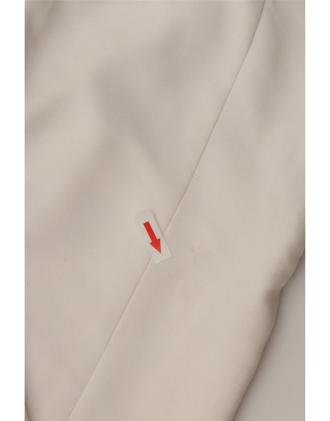 Zara Dame 3/4 ærmet åben blazerjakke UK 18 XL Hvid Acetat