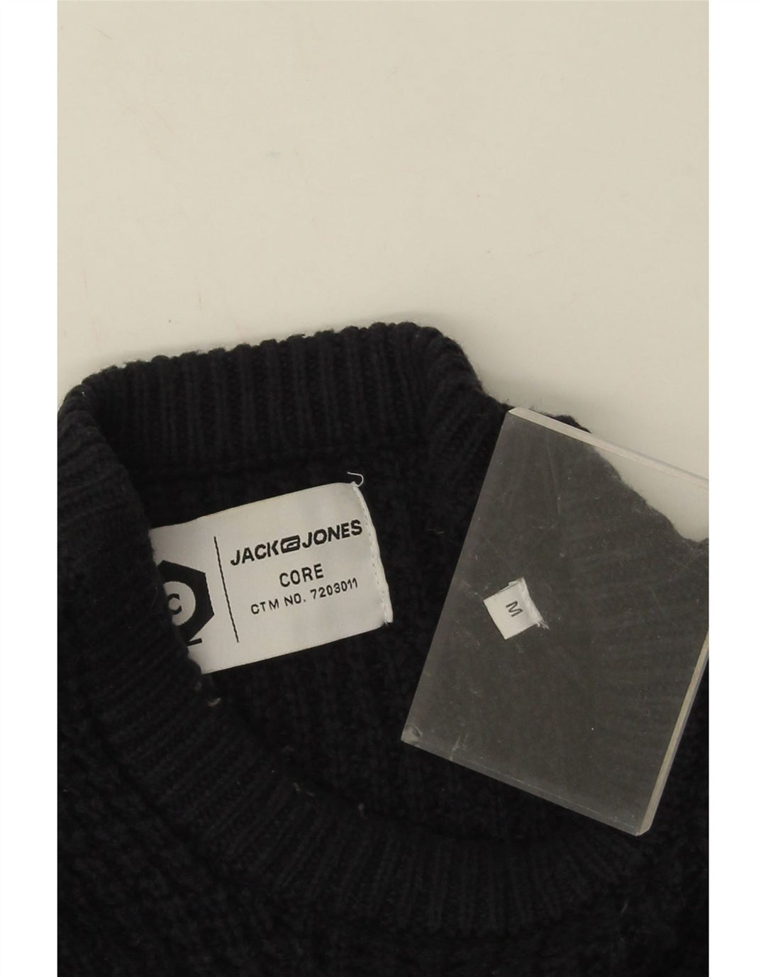 Jack & Jones Herre Core Crew Neck Jumper Sweater Medium Navy Blue Bomuld