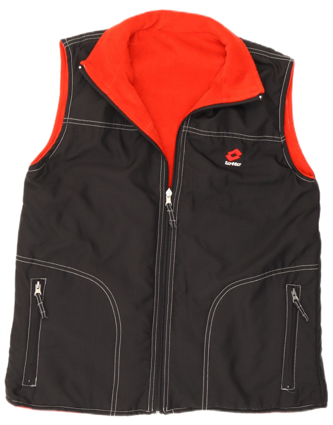 Lotto Herre Fleece Vendbar Gilet Lille Sort Colourblock Polyester