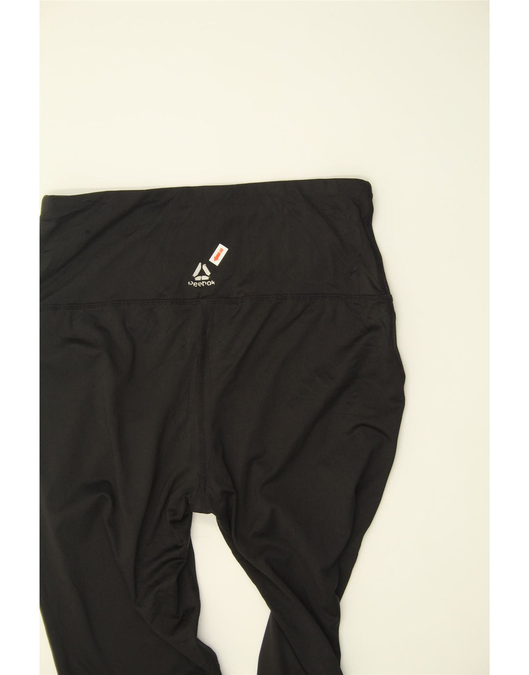 REEBOK Womens Capri Leggings UK 12 Medium  Black Polyester Vintage Reebok and Second-Hand Reebok from Messina Hembry 