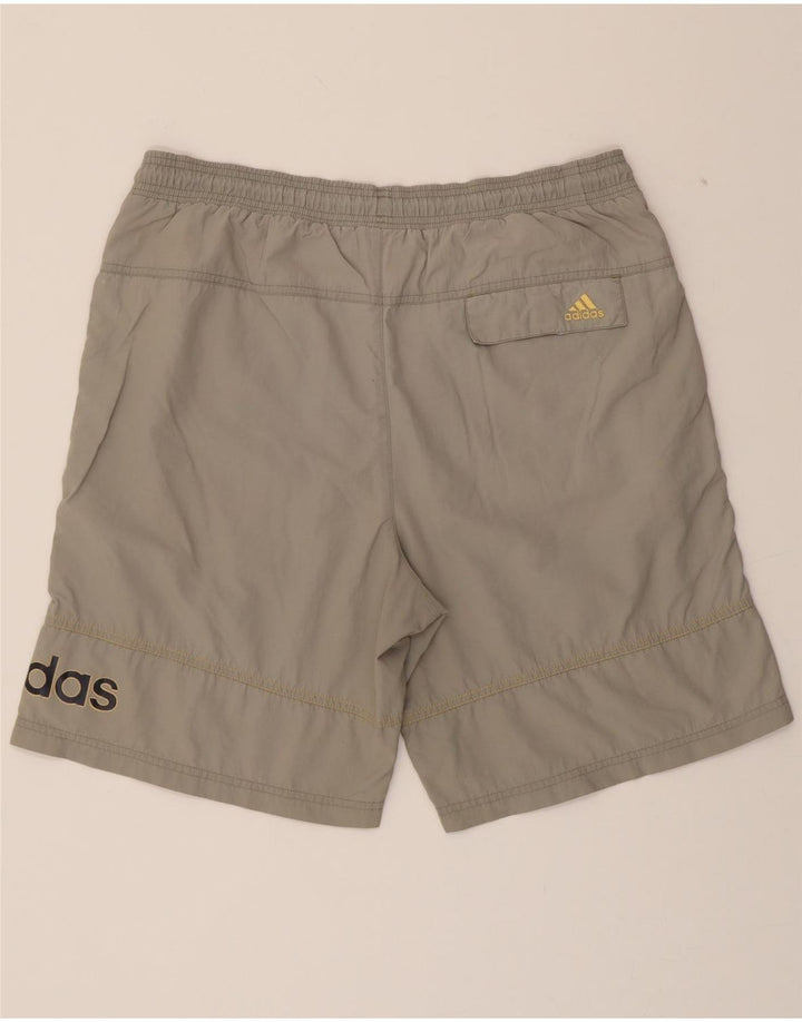 ADIDAS Mens Graphic Swimming Shorts Medium  Grey Polyamide Vintage Adidas and Second-Hand Adidas from Messina Hembry 