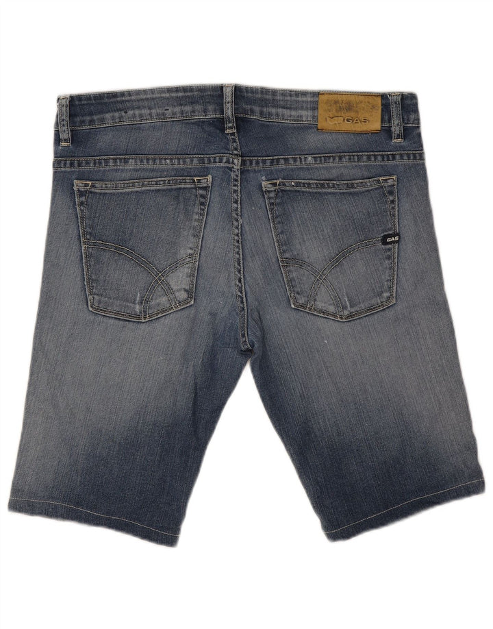 Gas Denim Shorts til mænd W32 Medium Blue Cotton