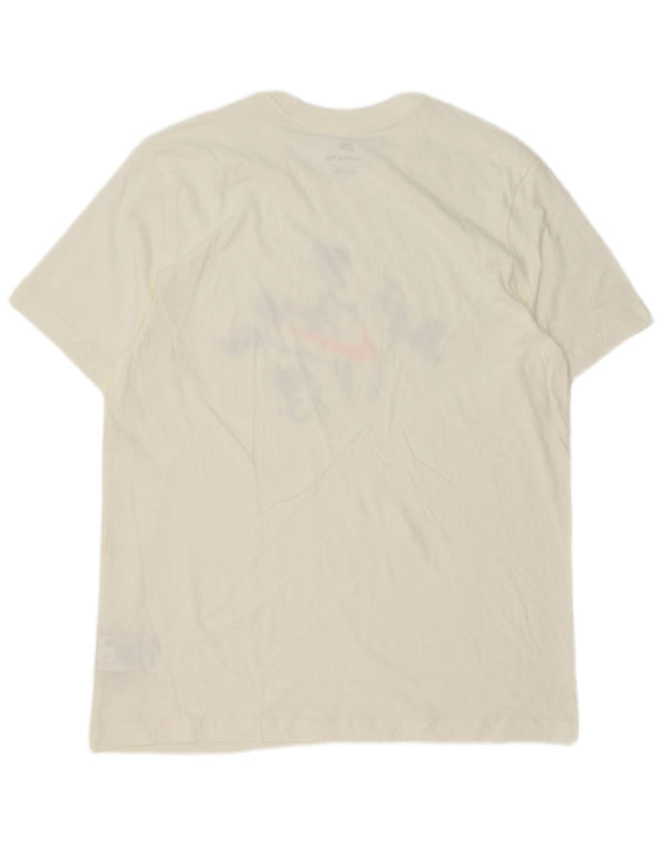 Nike grafisk T-shirt top til mænd, stor hvid bomuld