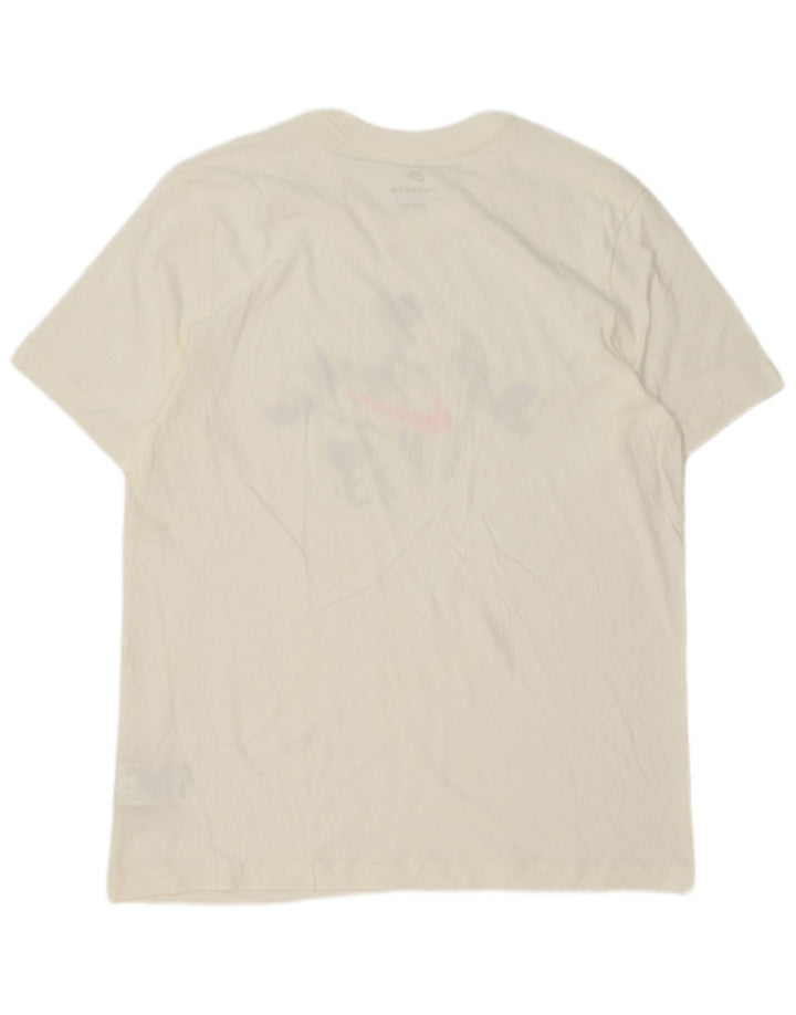 Nike grafisk T-shirt top til mænd, stor hvid bomuld