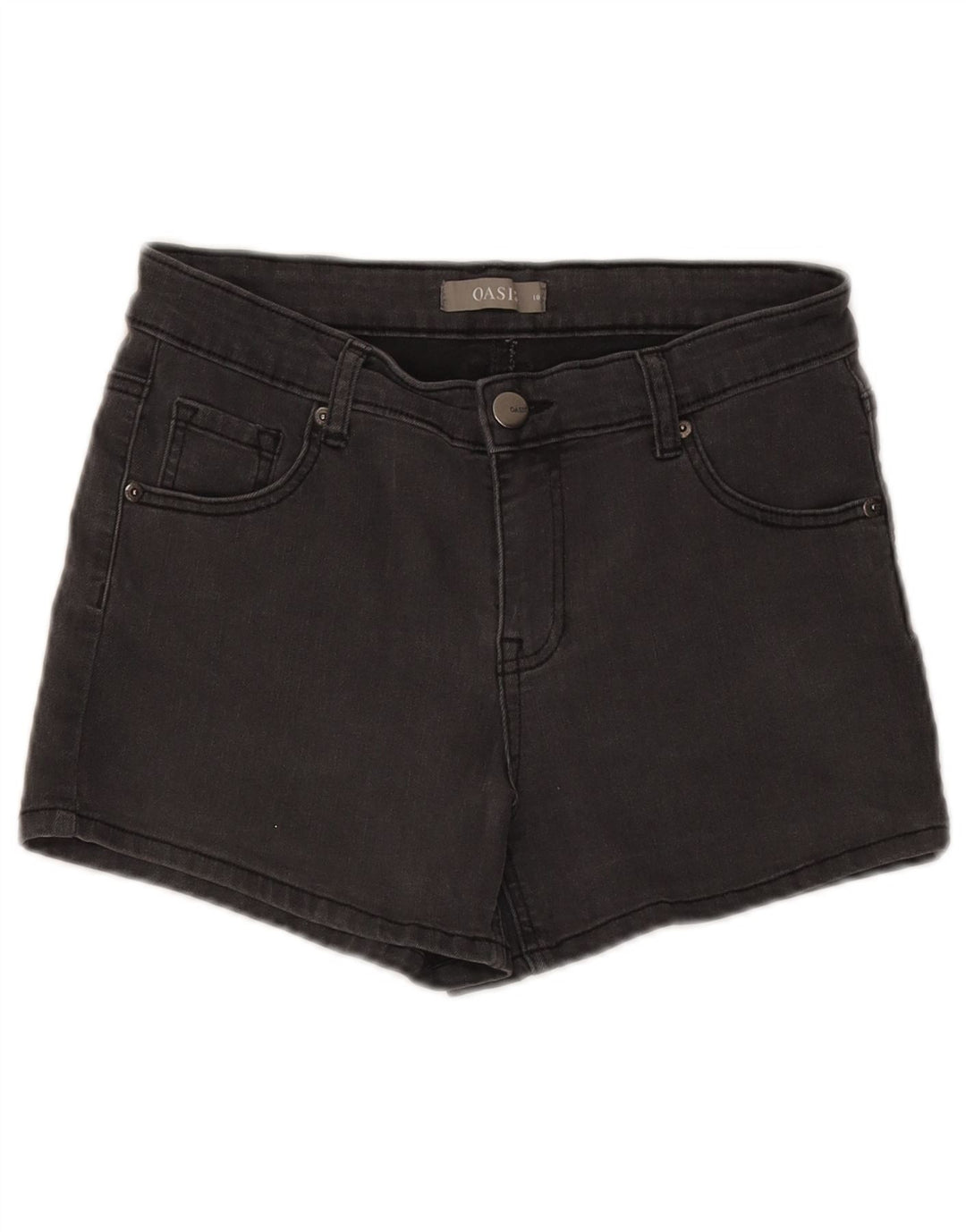 Oasis Dame denim Shorts UK 10 Small W28 Grå Bomuld
