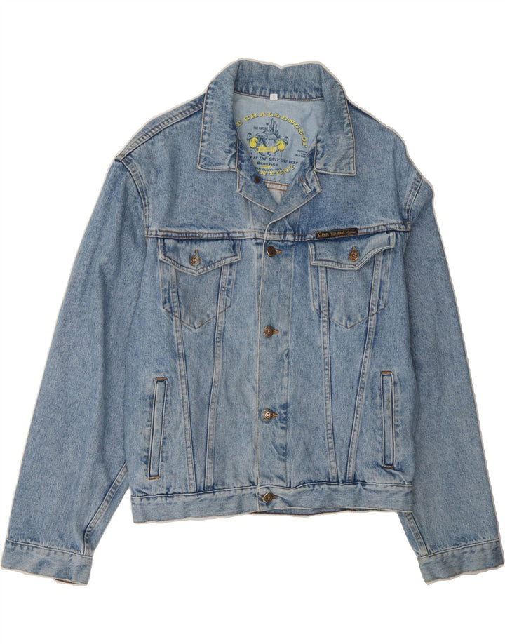 CARRERA Mens Denim Jacket UK 40 Large Blue Cotton Vintage Carrera and Second-Hand Carrera from Messina Hembry 