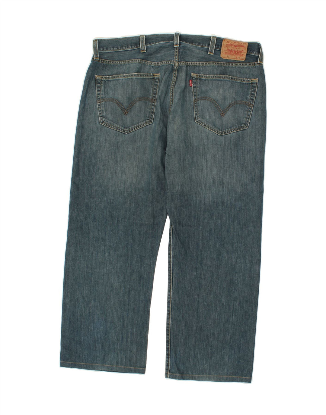 LEVI'S Herre 501 Straight Jeans W38 L26 Blå Bomuld