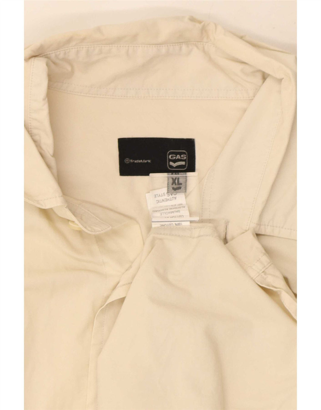 Gas Herreskjorte XL Off White Bomuld