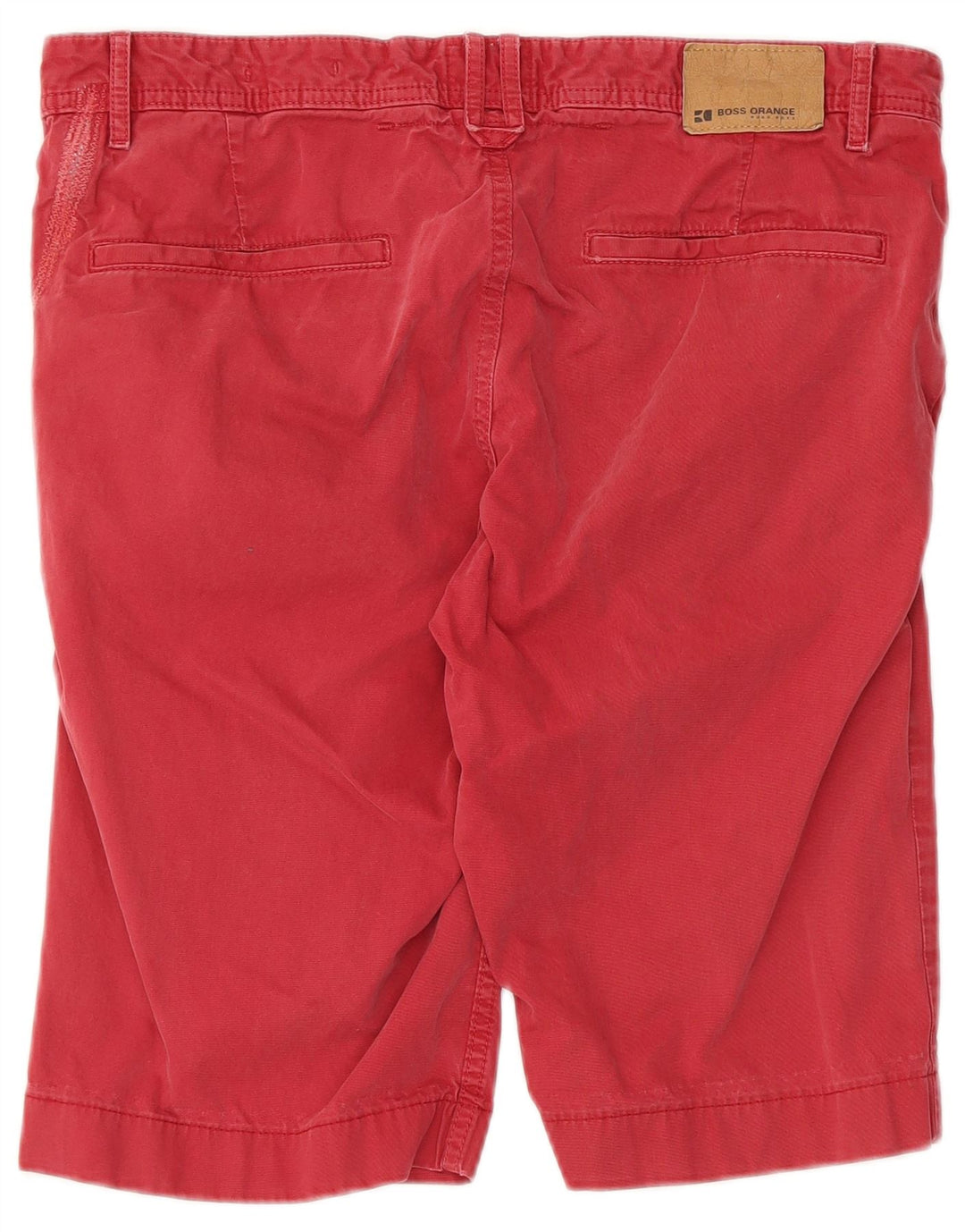 Hugo Boss Herre Chino Shorts W33 Medium Rød Bomuld