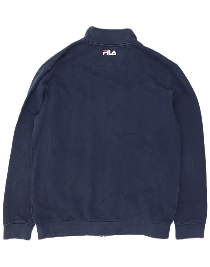 Fila Træningsdragt til mænd Topjakke XL Marineblå Colourblock Bomuld