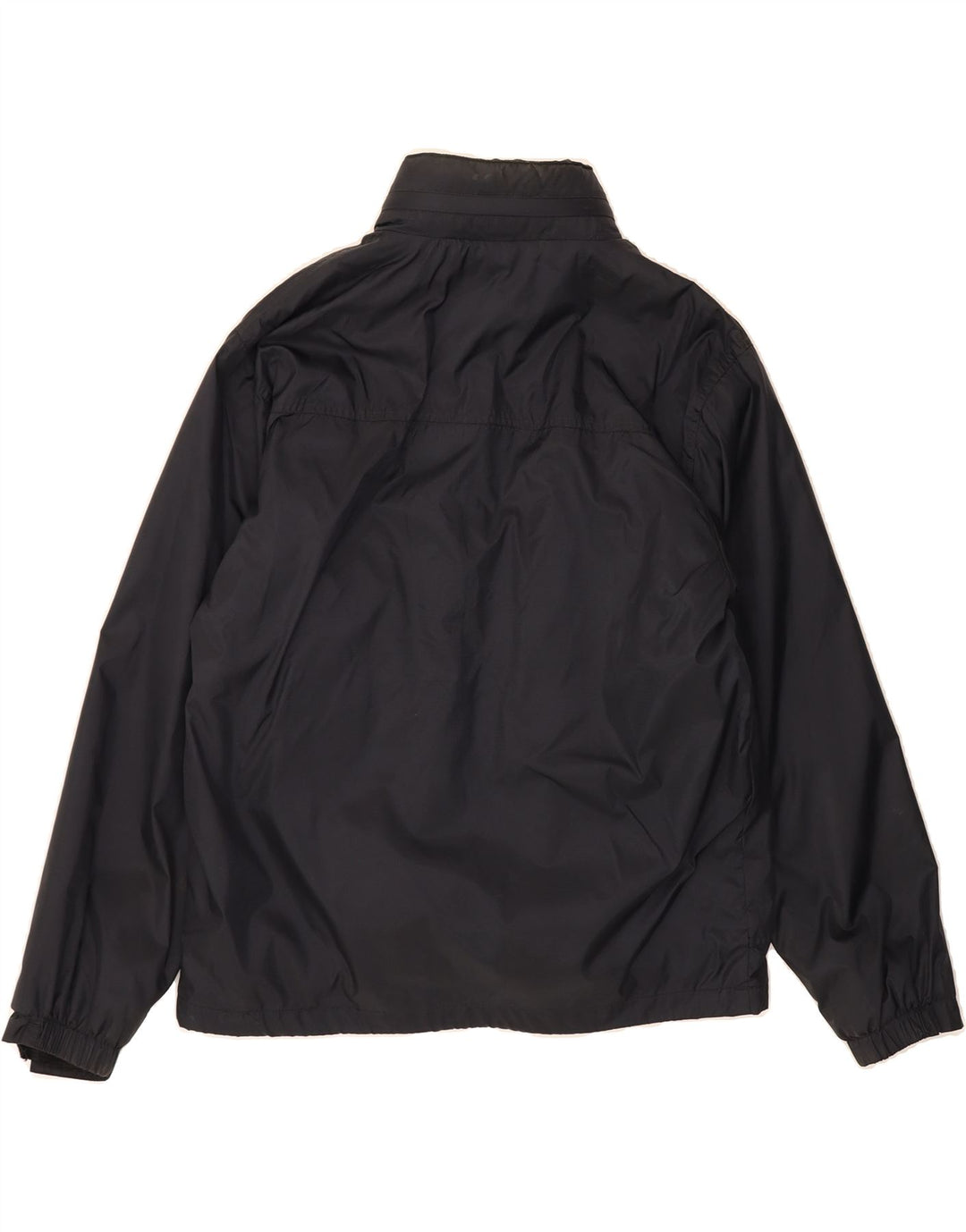 FILA Mens Hooded Windbreaker Jacket UK 36 Small Navy Blue Polyamide Vintage Fila and Second-Hand Fila from Messina Hembry 