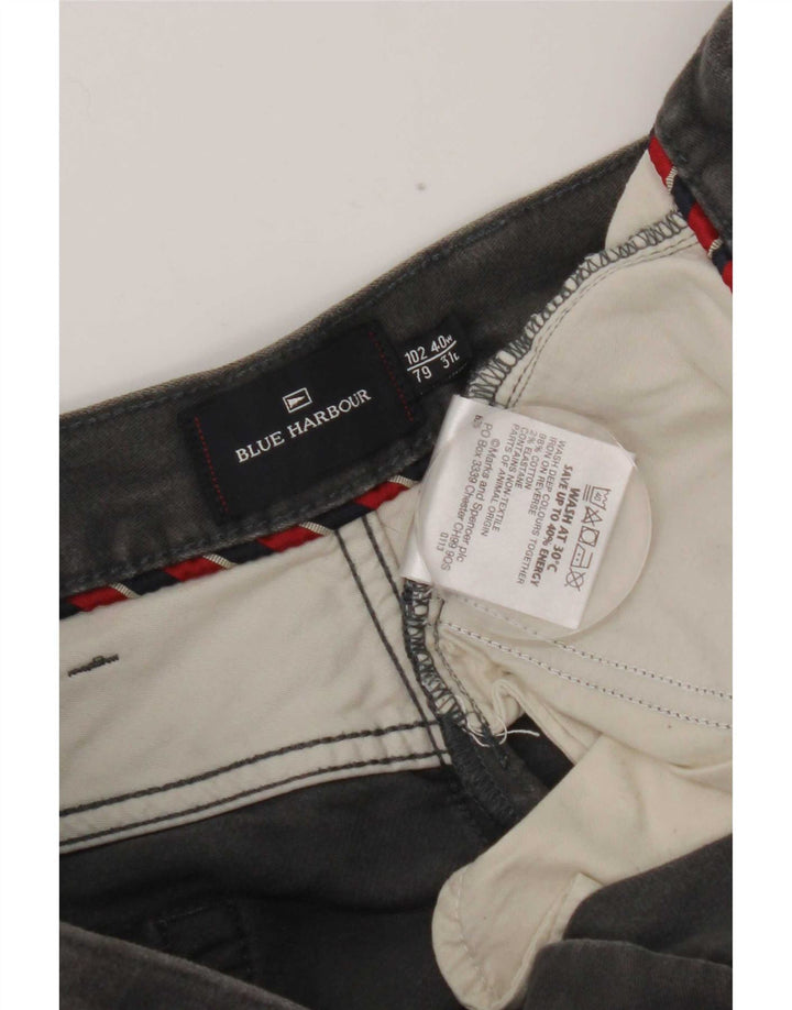 Marks & Spencer Herre Blue Harbor Straight Casual Bukser W40 L31 Grå