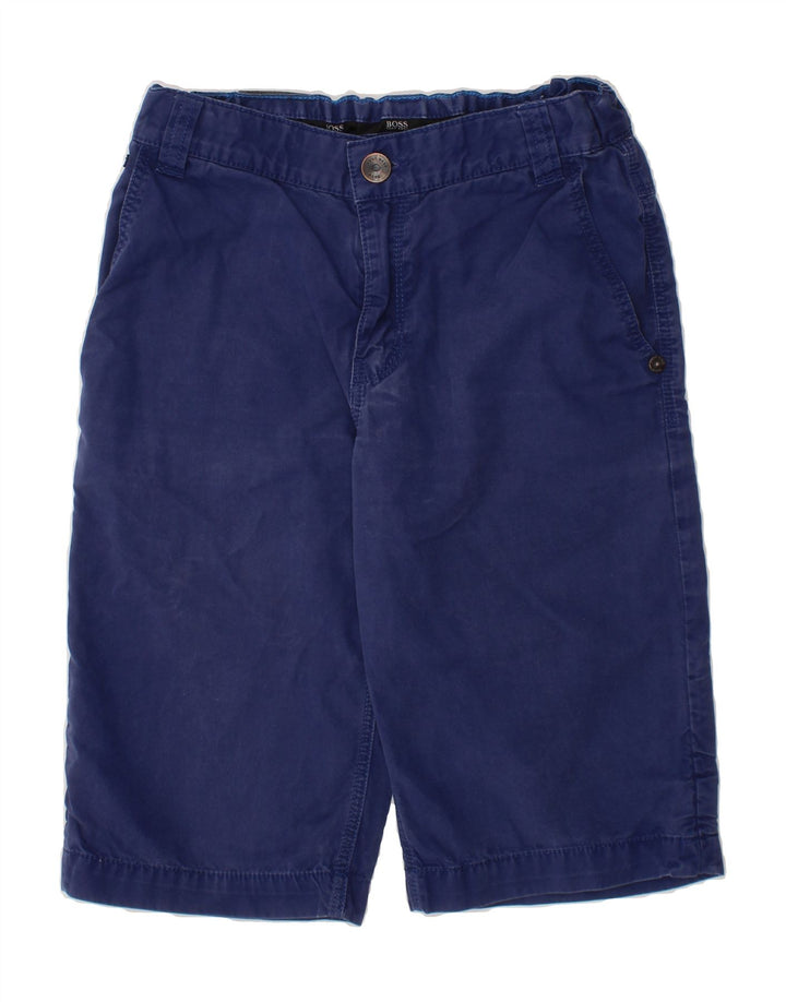 HUGO BOSS Boys Regular Fit Denim Shorts 9-10 Years W22 Blue Vintage Hugo Boss and Second-Hand Hugo Boss from Messina Hembry 