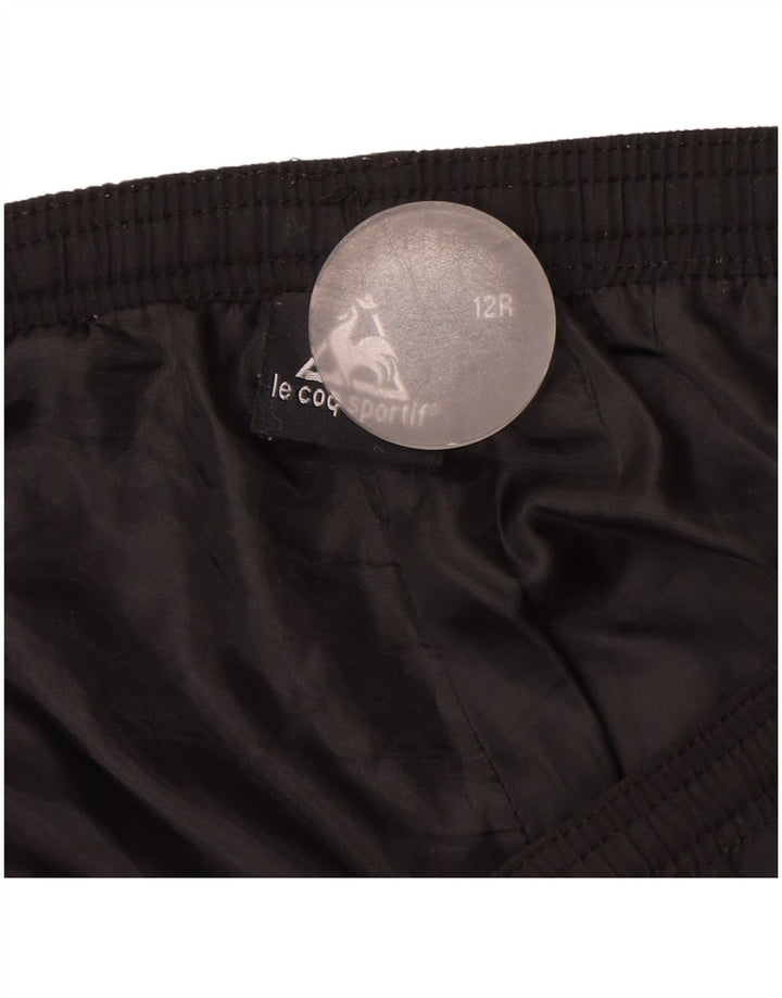 LE COQ SPORTIF Womens Tracksuit Trousers UK 12 Medium  Black Polyester