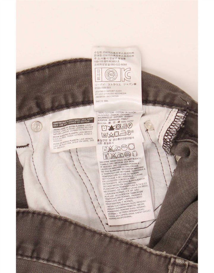 Levi's Herre 505 Straight Jeans W32 L30 Grå Bomuld