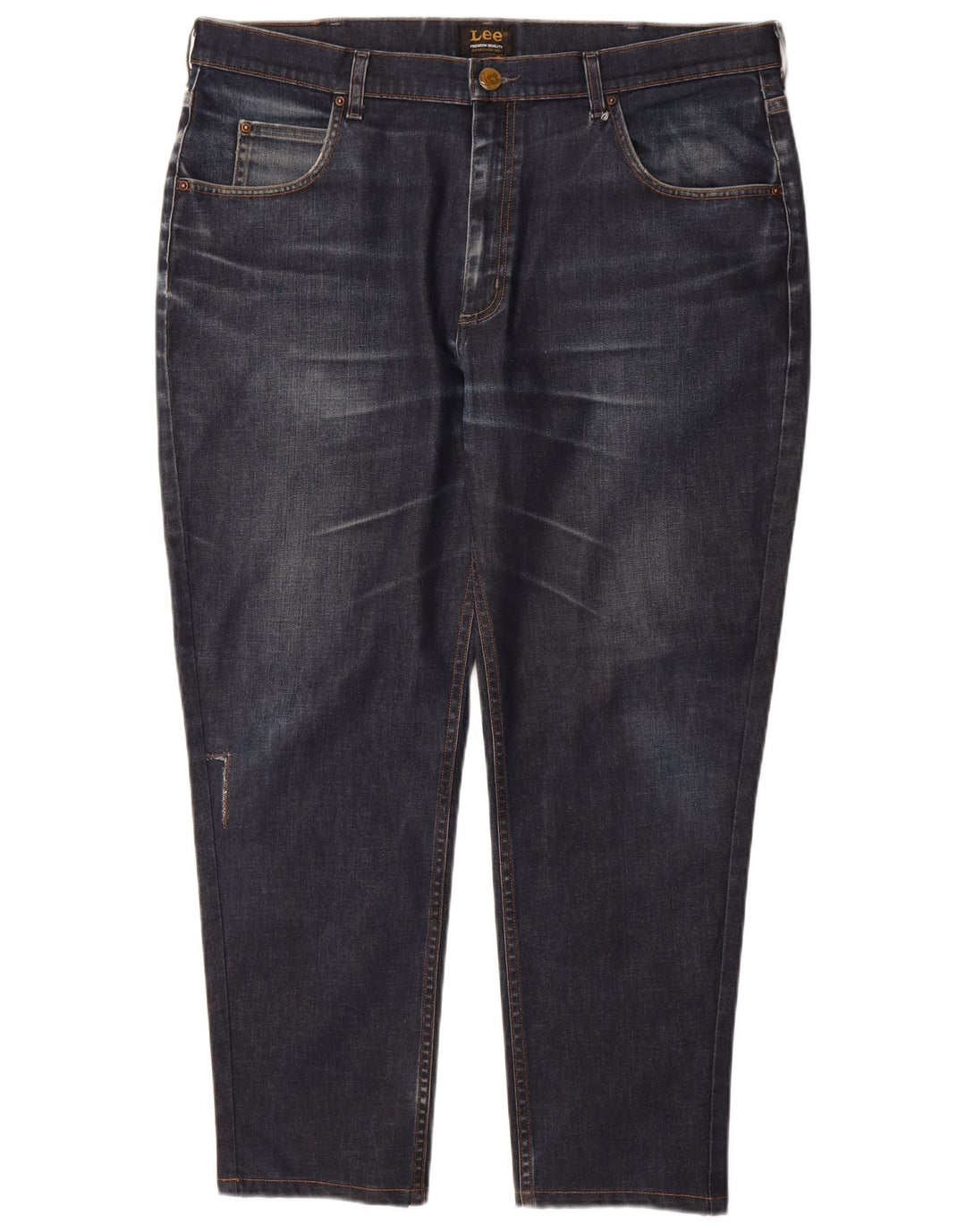 LEE Dame Chicago Slim Jeans W40 L28 Marineblå Bomuld