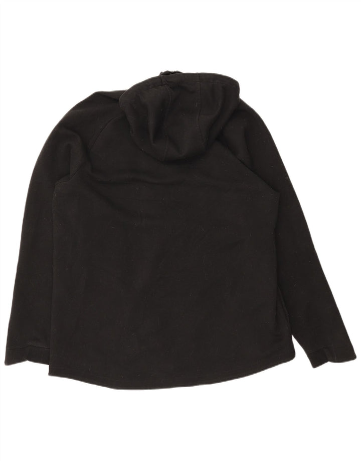 RUSSELL ATHLETIC Hættetrøje med lynlås til mænd UK 42/44 Stor sort polyester