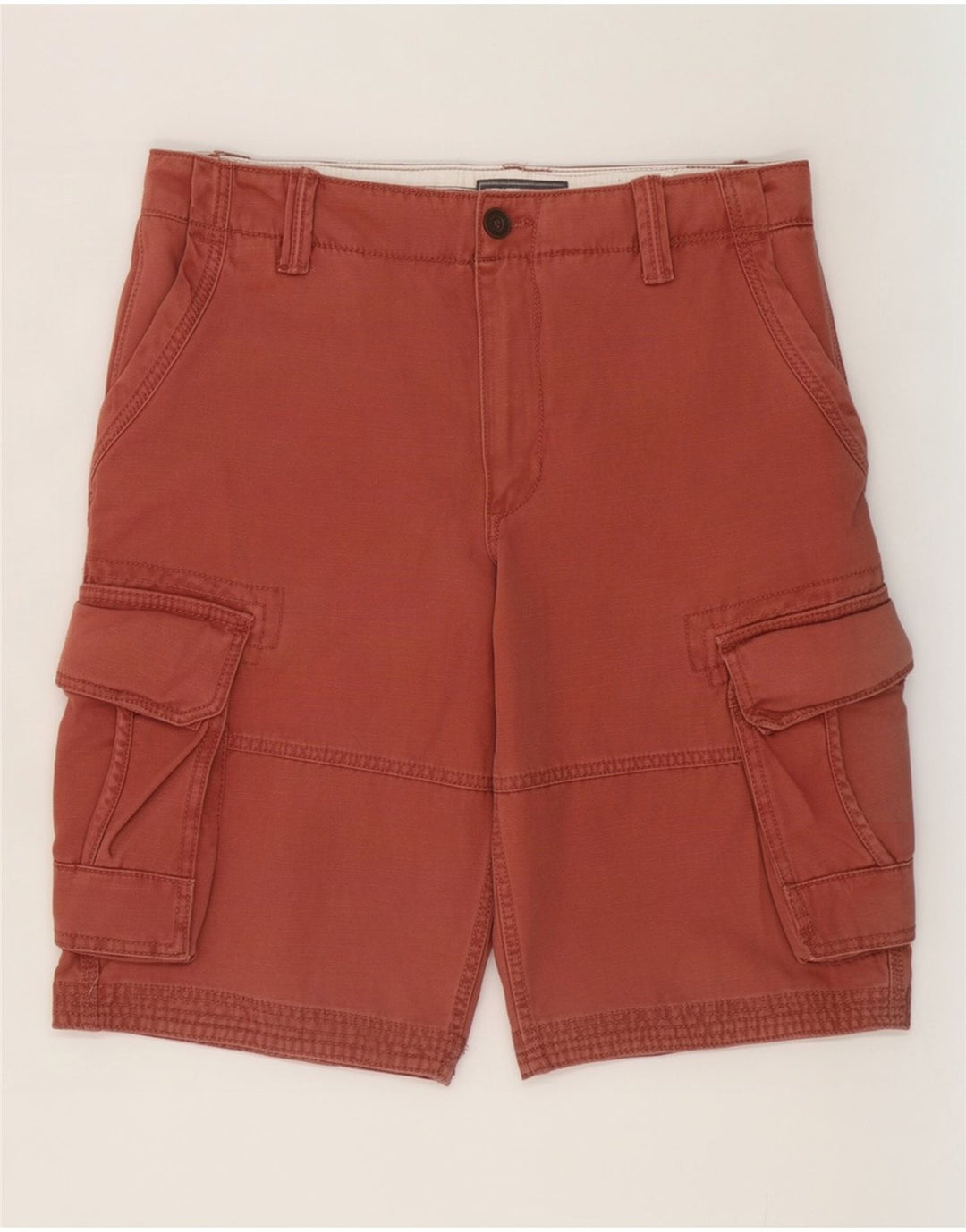 Fat Face Herre Cargo Shorts W36 Large Red Bomuld