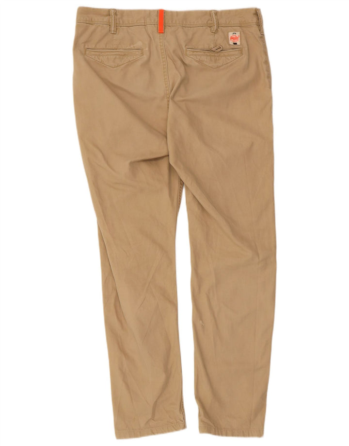 Superdry Slim Chino Bukser til mænd Små W34 L27 Beige Bomuld