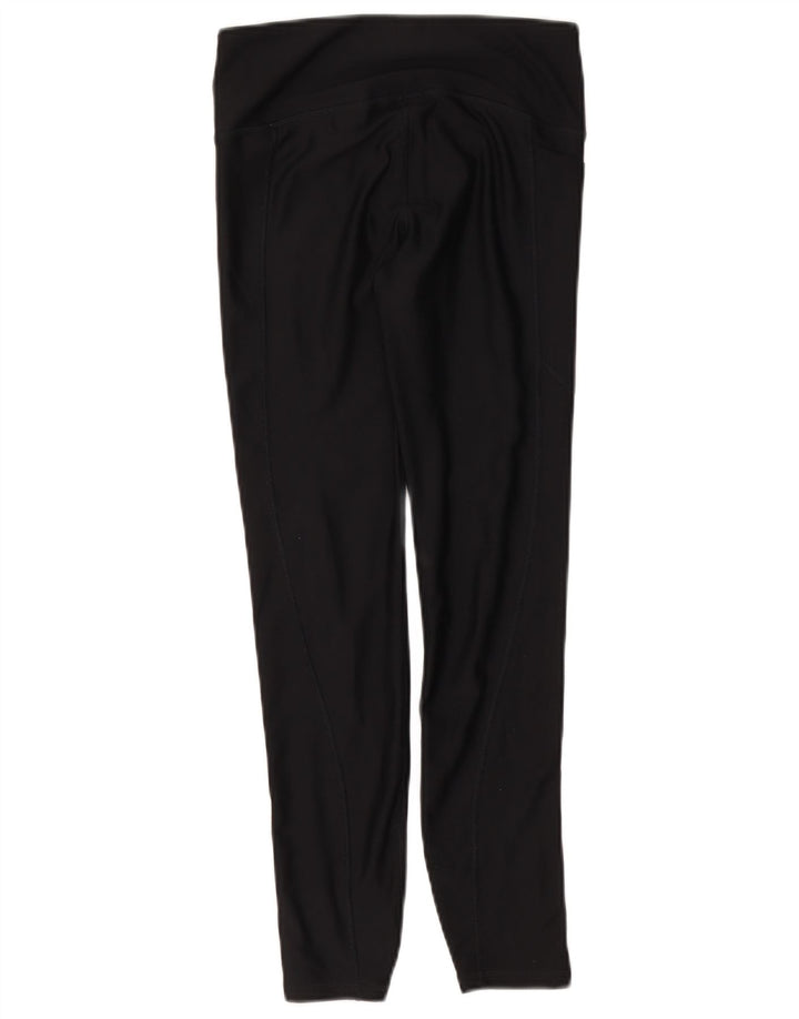 Under Armour Womens Heat Gear Leggings UK 10 Small Black Polyester