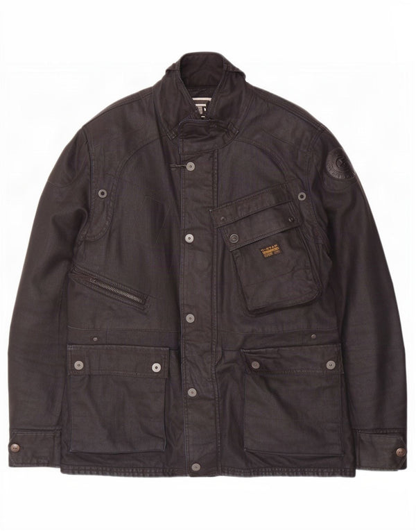 G-Star Herre Utility Jacket UK 42 XL Navy Blue Cotton